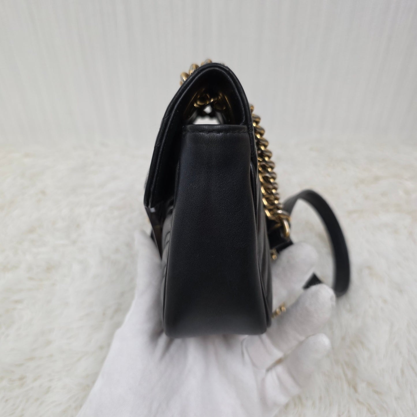 GUCCI Marmont Chained Shoulder Bag (Pre-owned)
