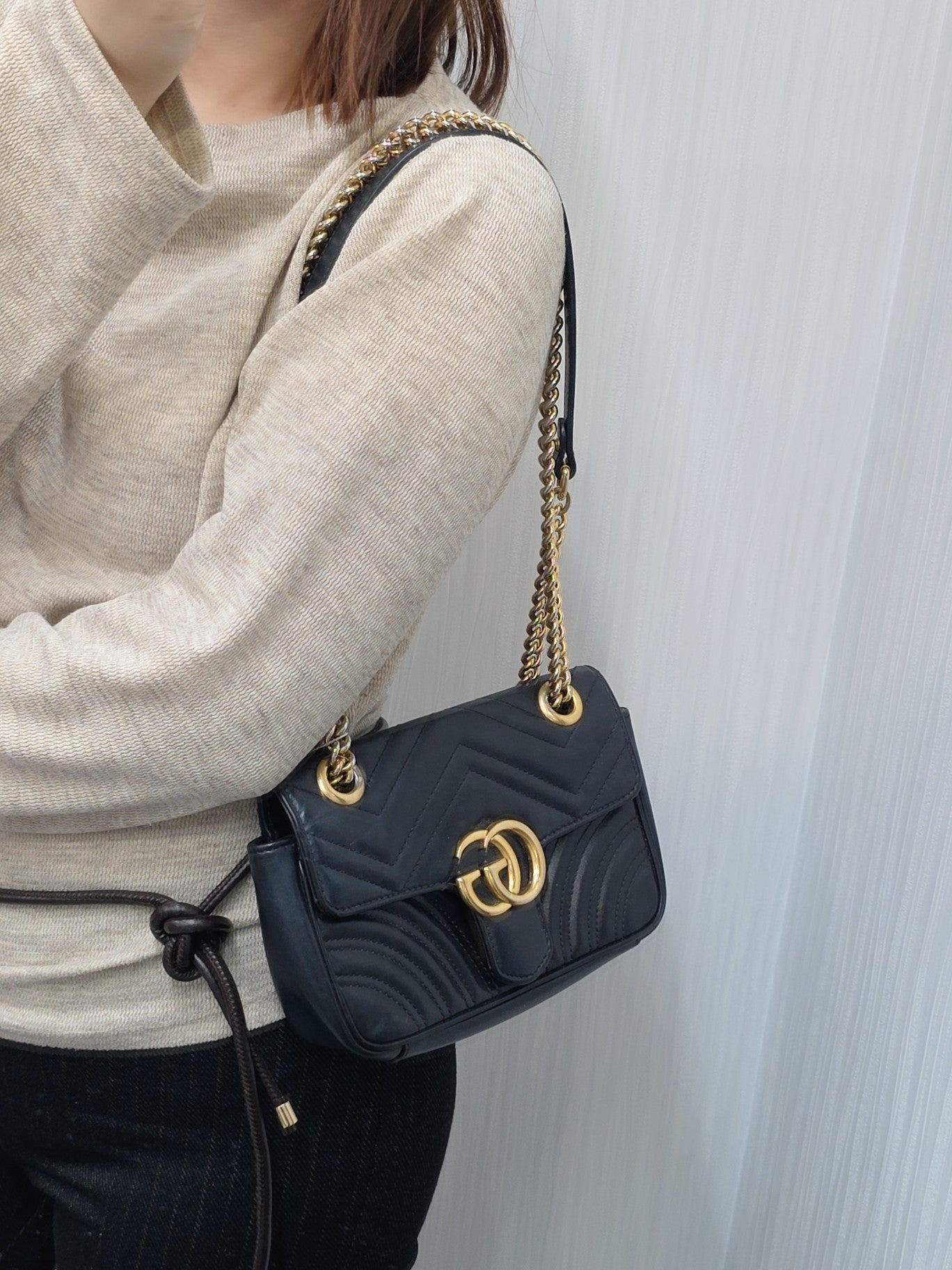 GUCCI Marmont Chained Shoulder Bag (Pre-owned)