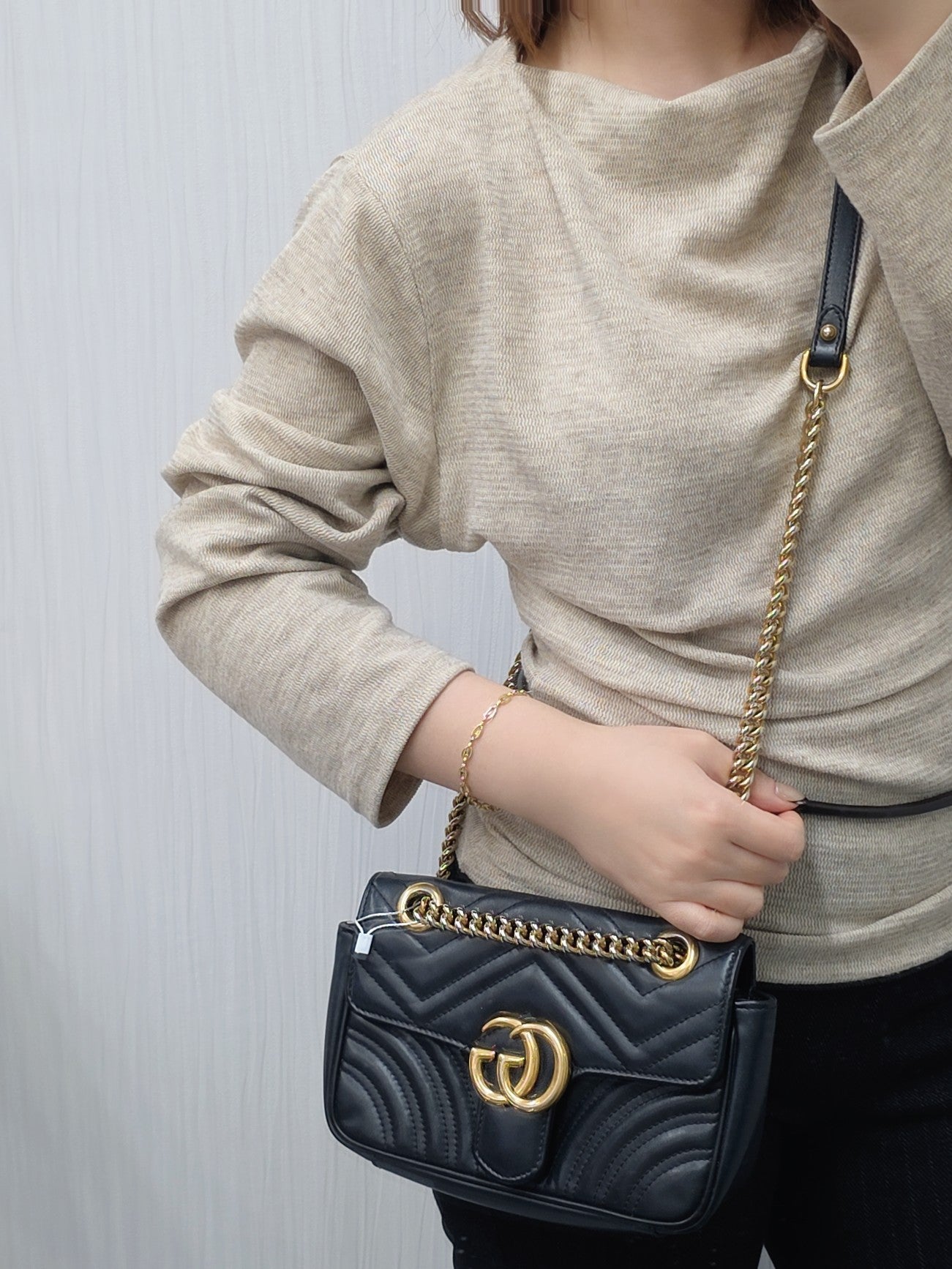 GUCCI Marmont Chained Shoulder Bag (Pre-owned)