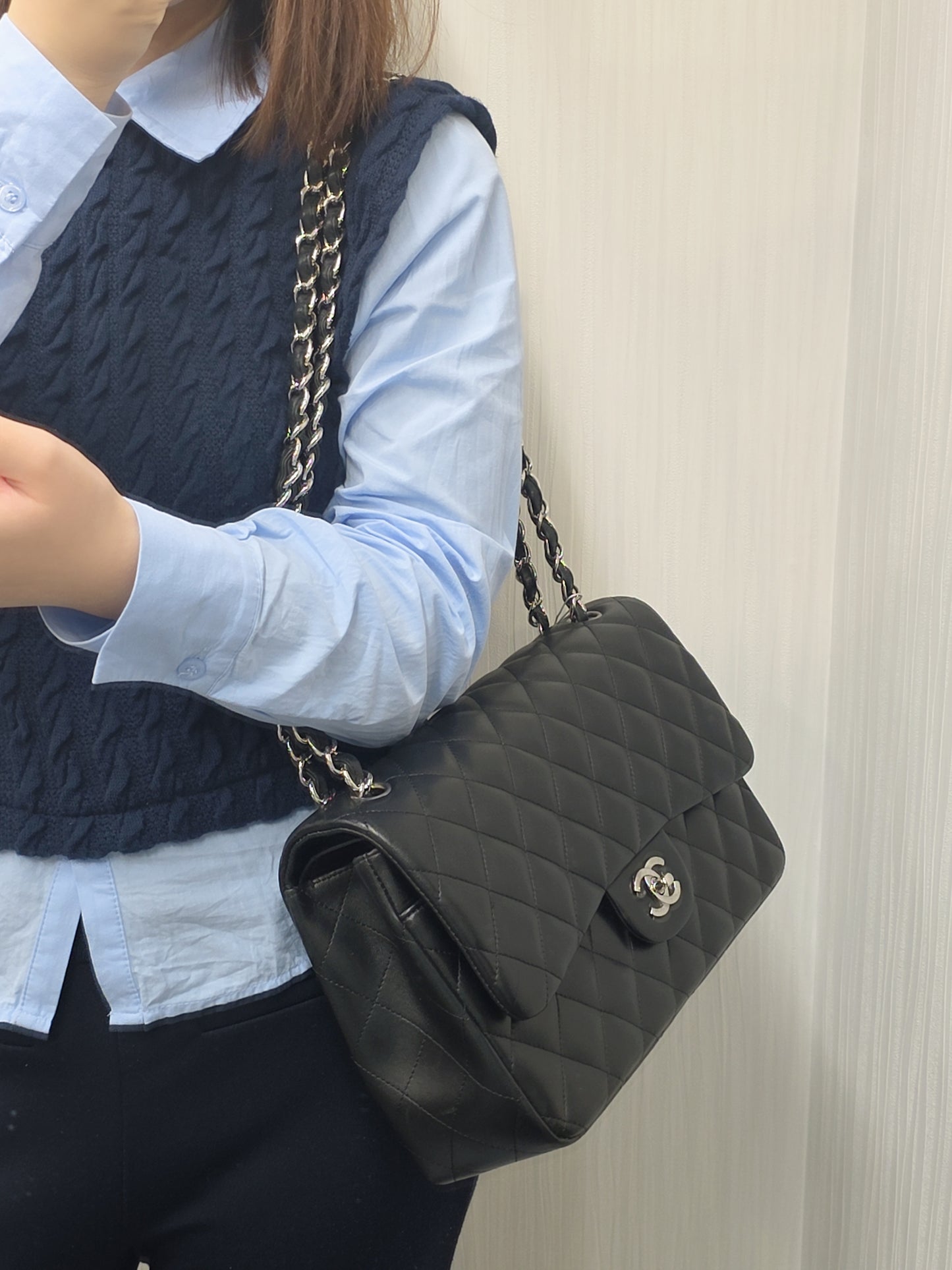 香奈儿经典翻盖肩背包（二手） 