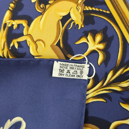 HERMES Silk Scarf DIES ET HORE (Pre-owned)