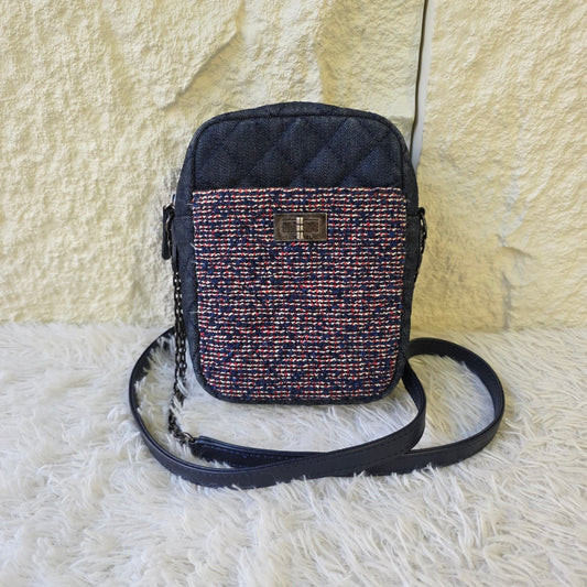 CHANEL Wool Denim Crossbody Bag (Pre-owned)
