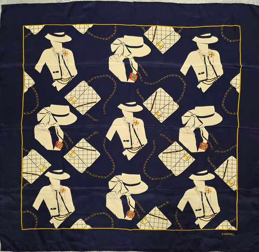 CHANEL COCO Lady Silk Scarf (Pre-owned)