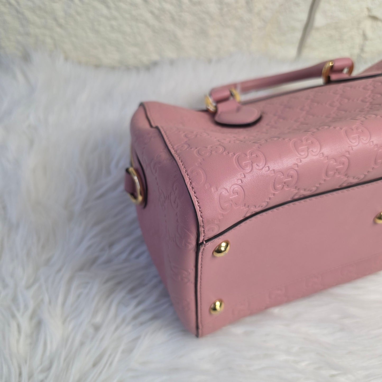 GUCCI Monogram Boston Bag (Pre-owned)