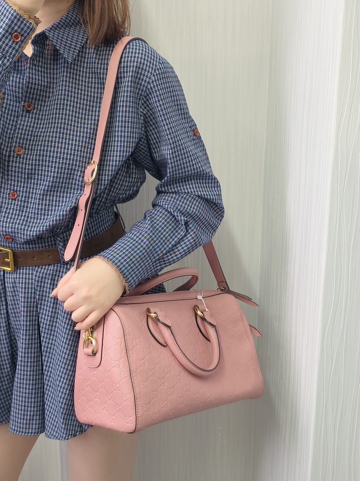GUCCI Monogram Boston Bag (Pre-owned)