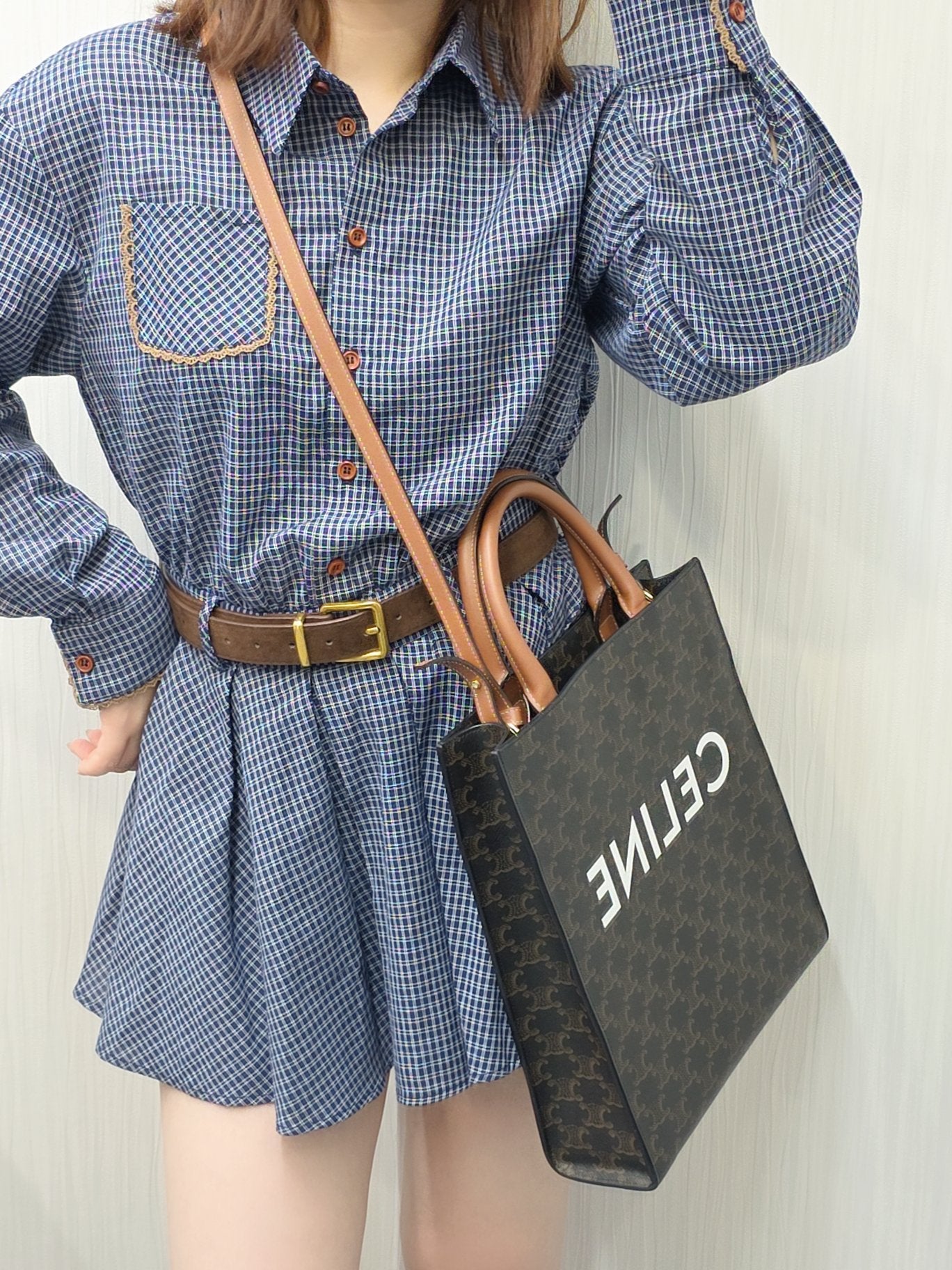 CELINE Monogram Handle Bag (Pre-owned)