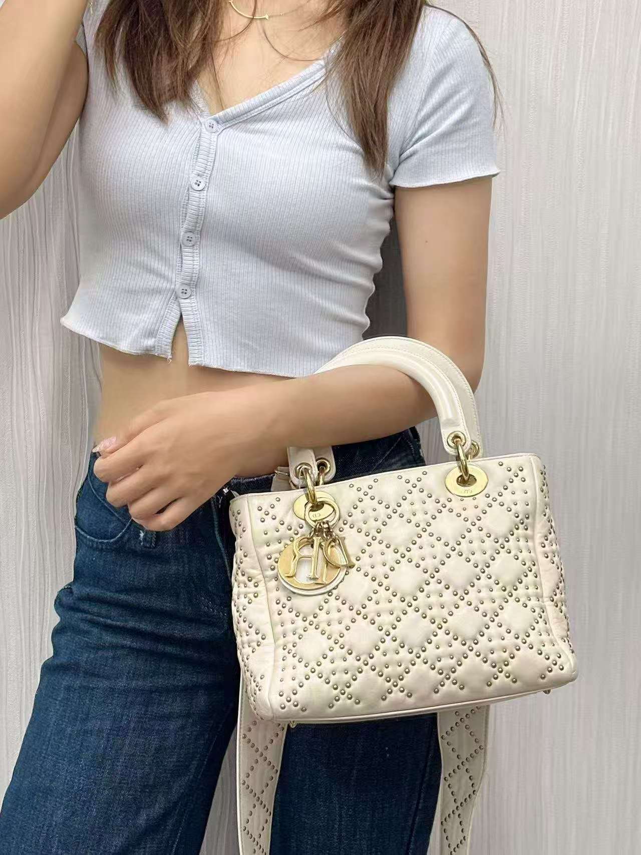 [Pre-loved] Dior LadyDior Tote Bag