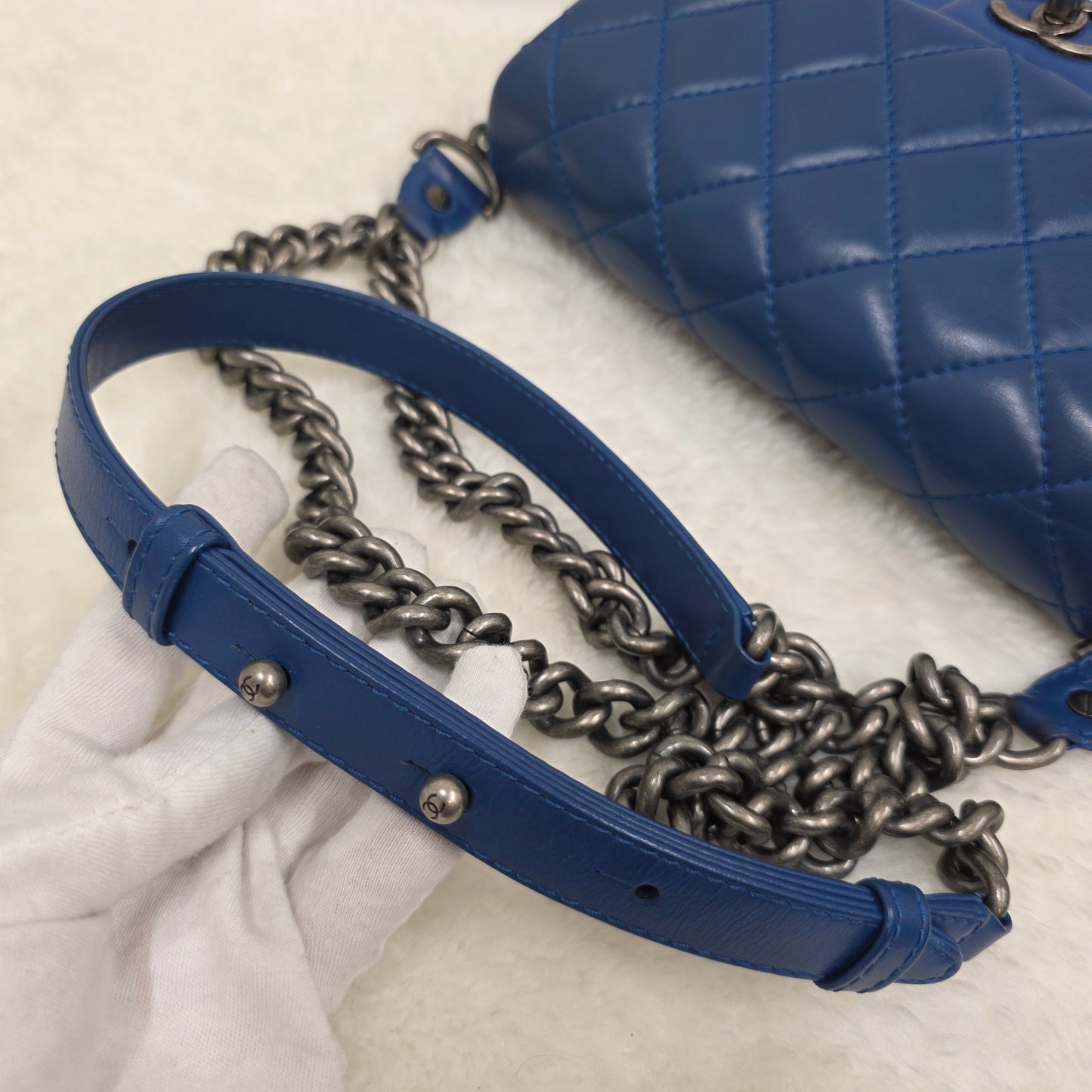 Chanel 马特拉塞凸纹链条单肩包 [二手] 