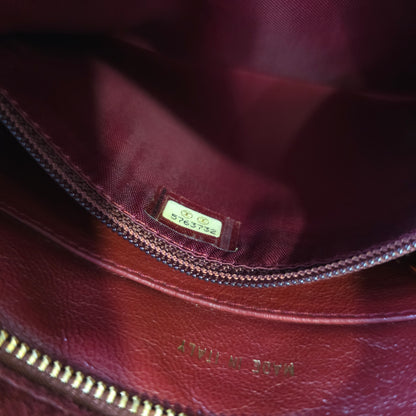 CHANEL フリンジ チェーンショルダーバッグ レザー スエード 【中古】