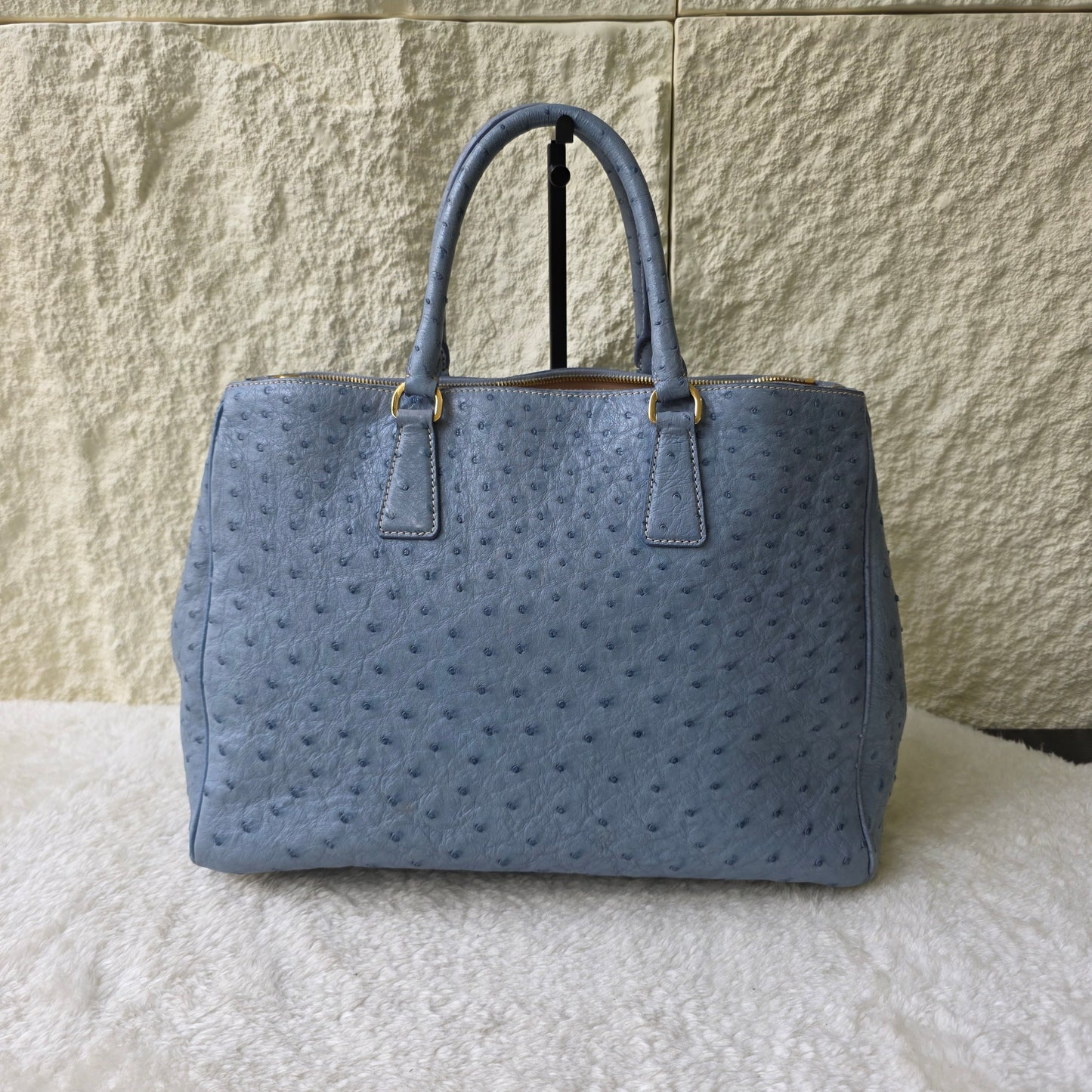 Prada Galleria 鸵鸟皮中号包[二手]