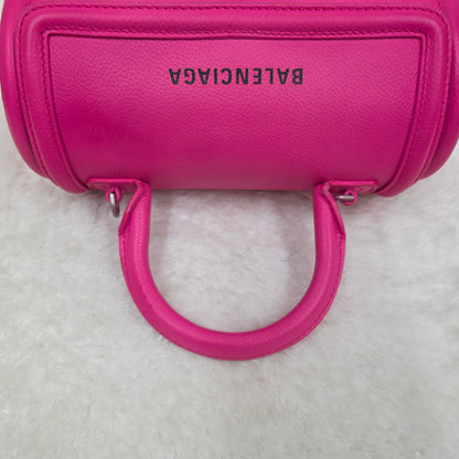 BALENCIAGA アワーグラス ショルダーバッグ レザー ピンク【中古】 