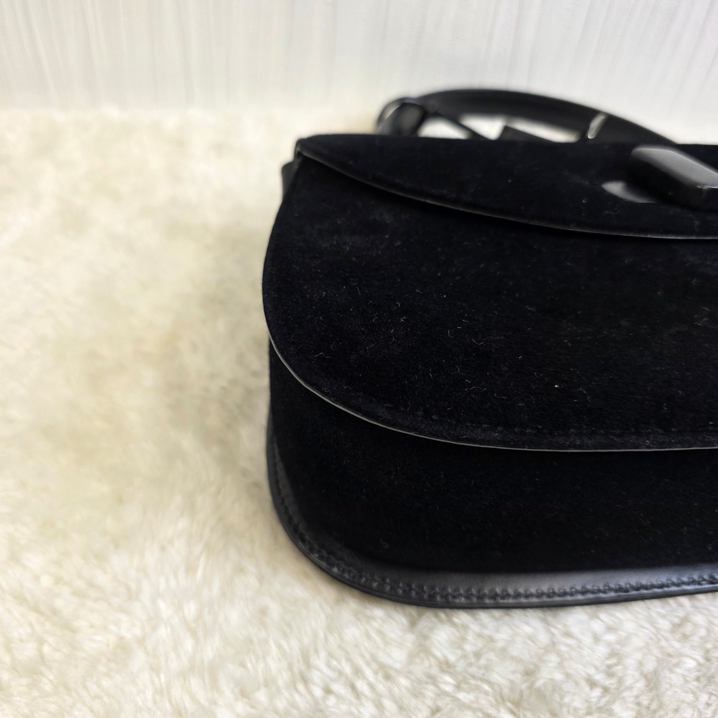 Gucci Felt Turnlock 2WAY Handbag [Pre-Owned]