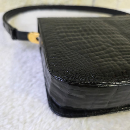 JRA エンボス加工 ワンショルダーバッグ ブラック【中古】 