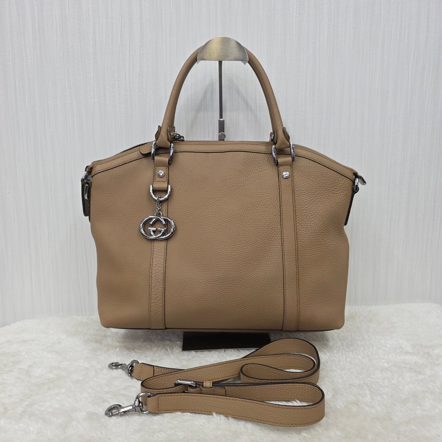 GUCCI Leather Tote Bag [Pre-Owned]