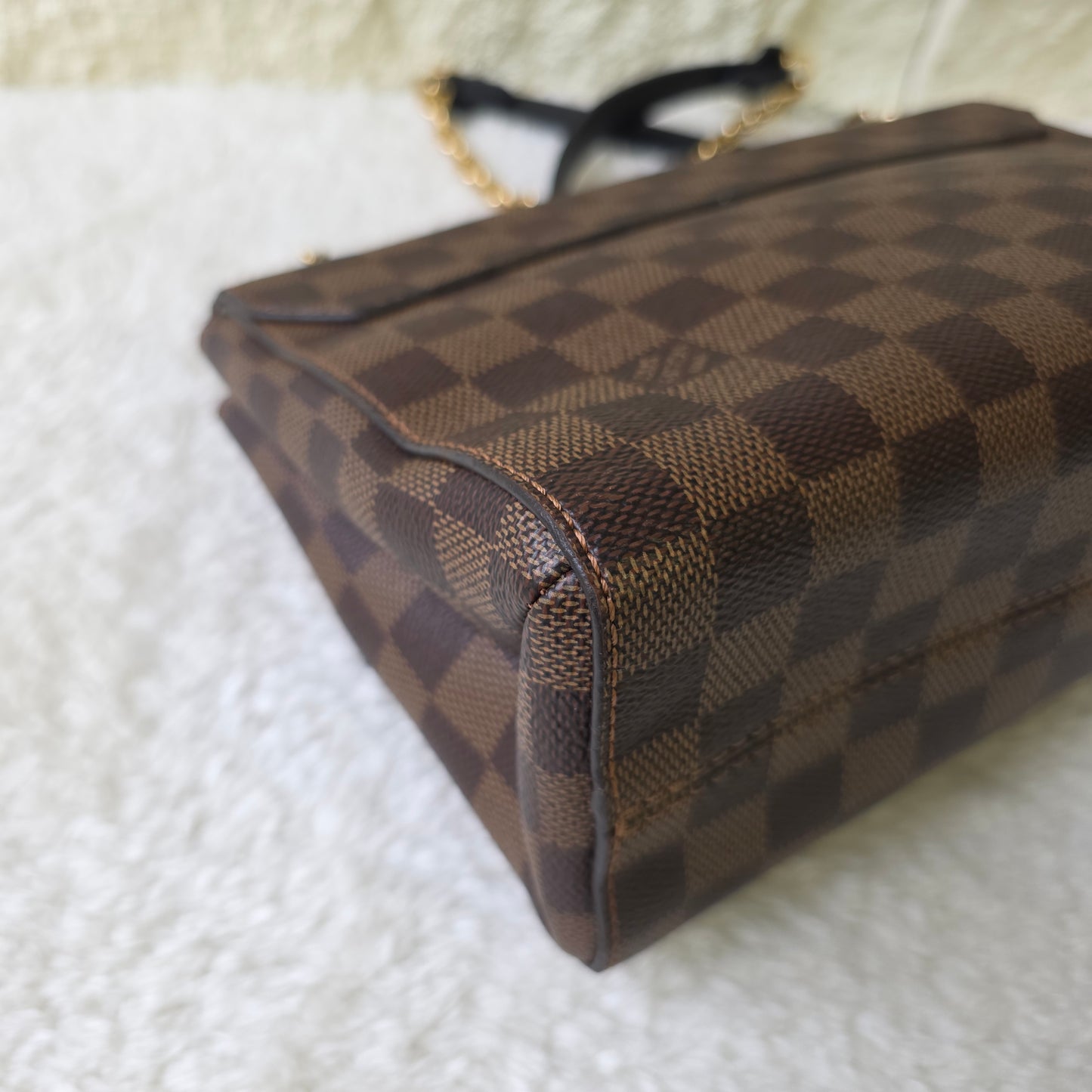 Louis Vuitton Damier Vavin 小号棕色手提包 [二手]