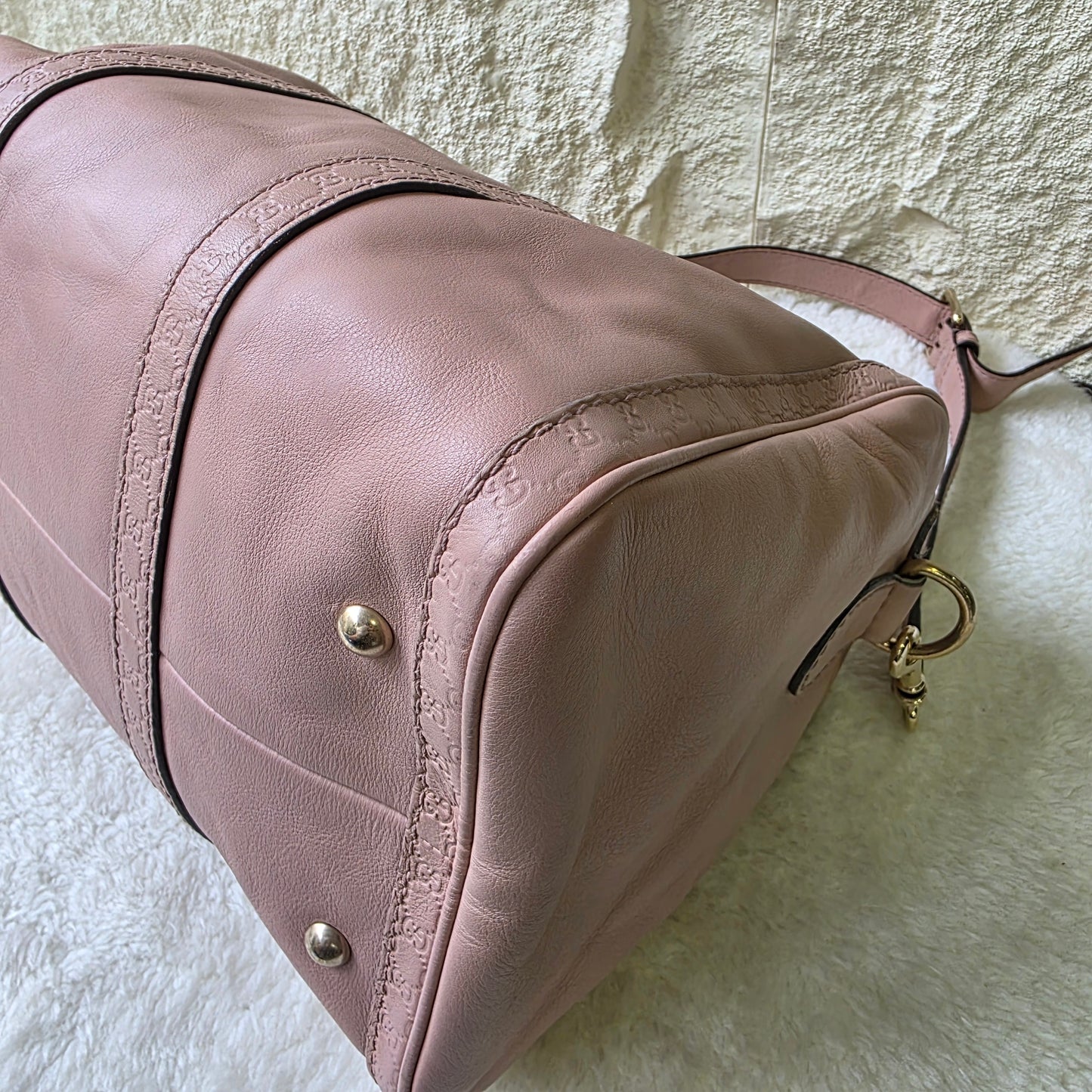GUCCI  Shoulder/Boston/Tote Bag/Leather[Pre-Owned]