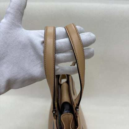 Salvatore Ferragamo 米色皮革手提包 [二手]