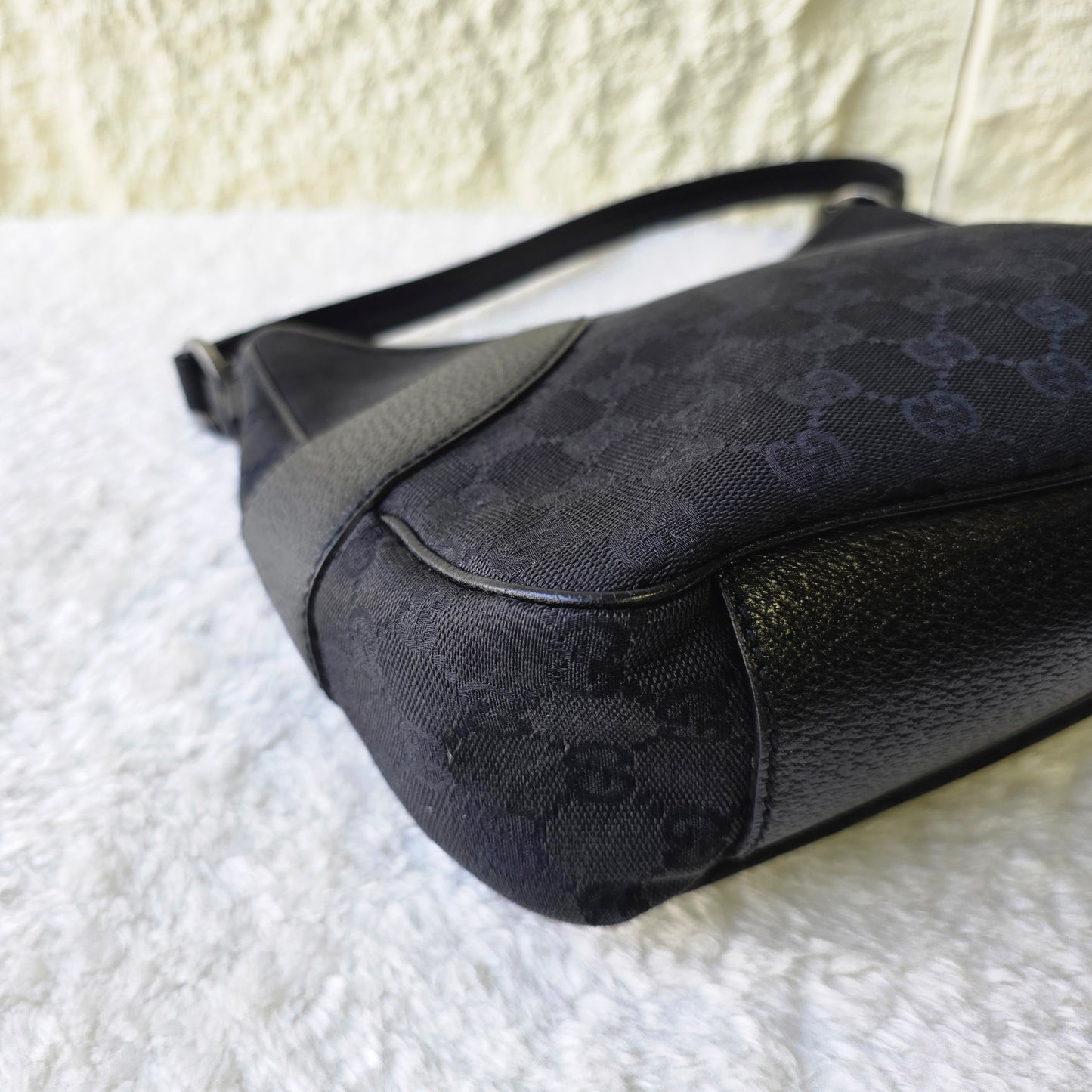 Gucci GG Canvas Leather One-Shoulder Shoulder Bag[Pre-Owned]
