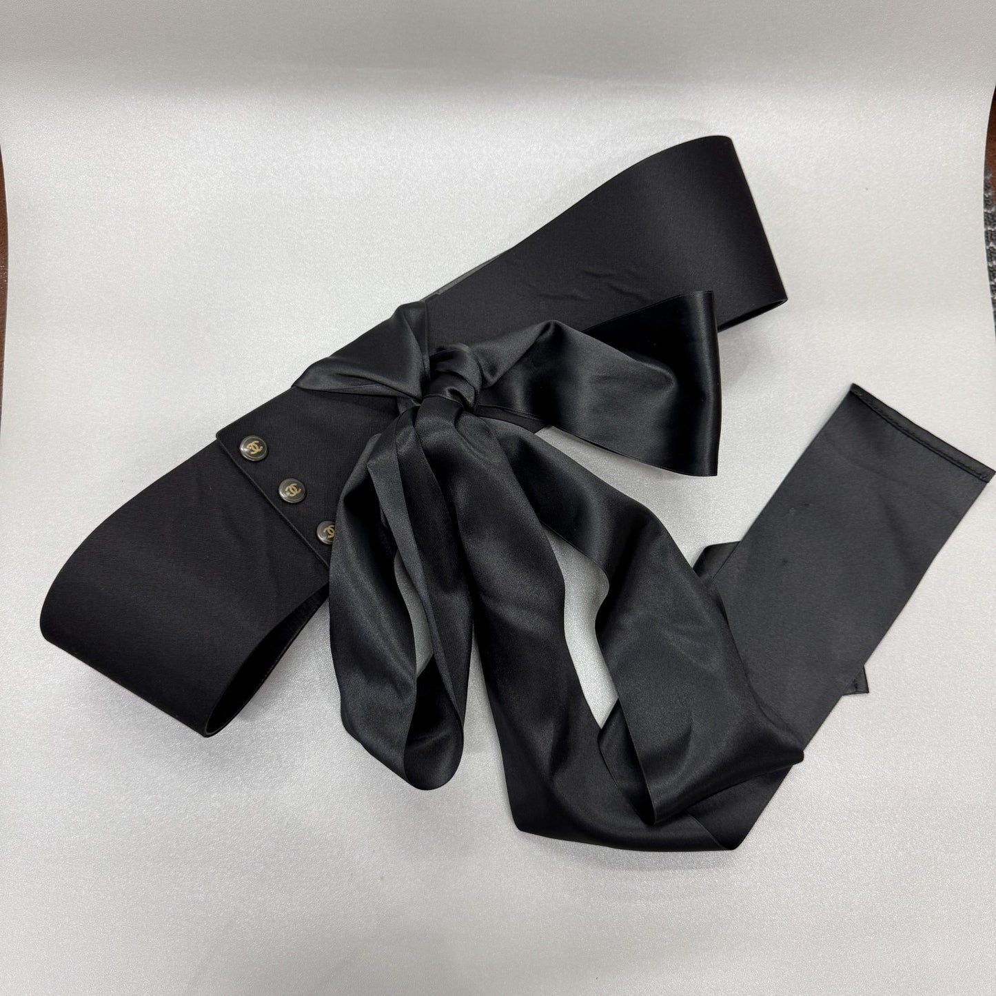CHANEL ブラック レザーベルト レディース【中古】 