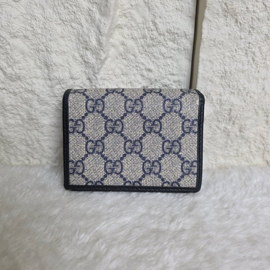 Gucci Bi-Fold Wallet Beige/Black [Pre-Owned]