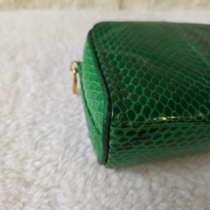 Gucci Old Gucci Python 单肩包 绿色麂皮 GP 盒子 [二手] 