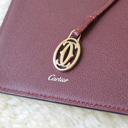 Cartier Leather Agenda Black [Pre-Owned]