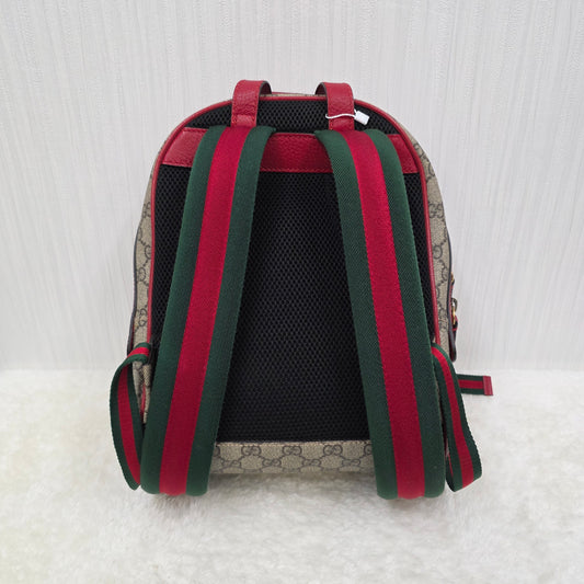 Gucci GG Supreme BOSCO Dog Appliqué Backpack PVC [Pre-Owned]