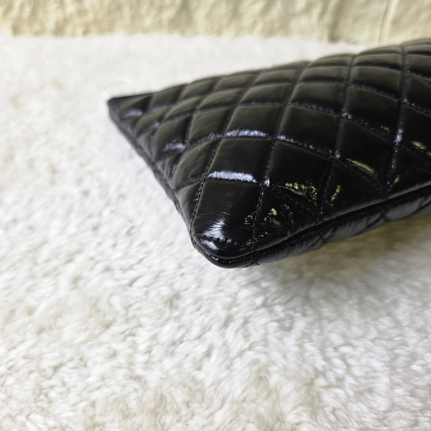 シャネル マトラッセボーイシャネル ラムスキン クラッチバッグ【中古】