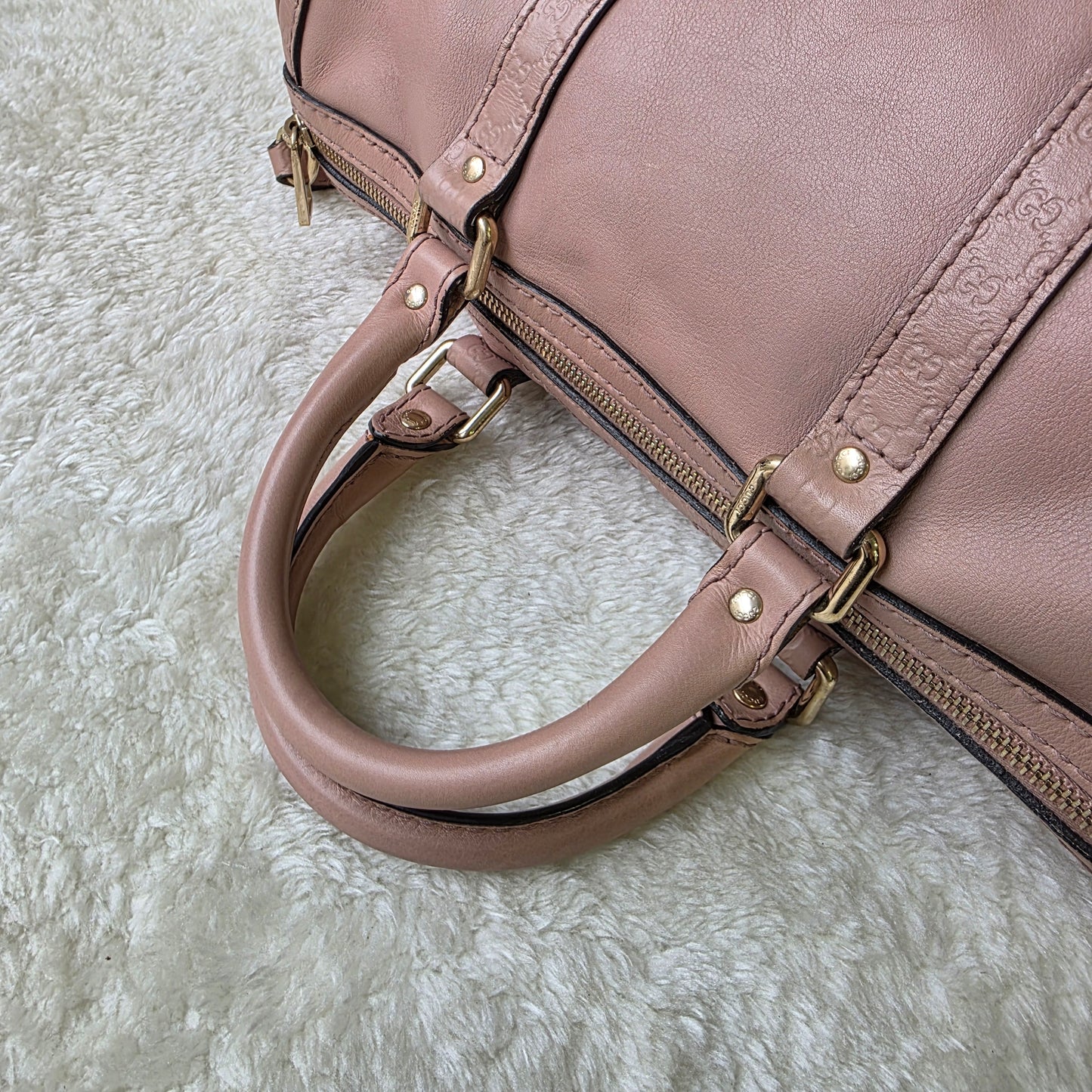 GUCCI  Shoulder/Boston/Tote Bag/Leather[Pre-Owned]