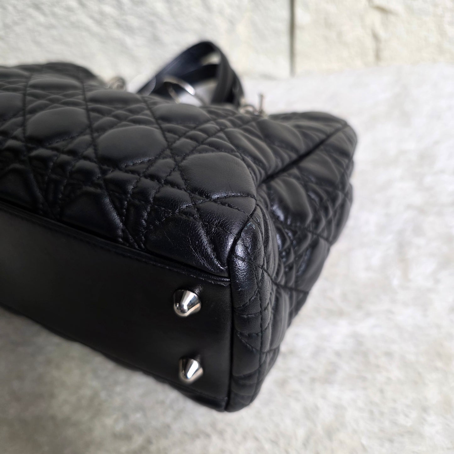 CHRISTIAN DIOR Lady Dior Cannage Chain Shoulder Bag [Pre-Owned]