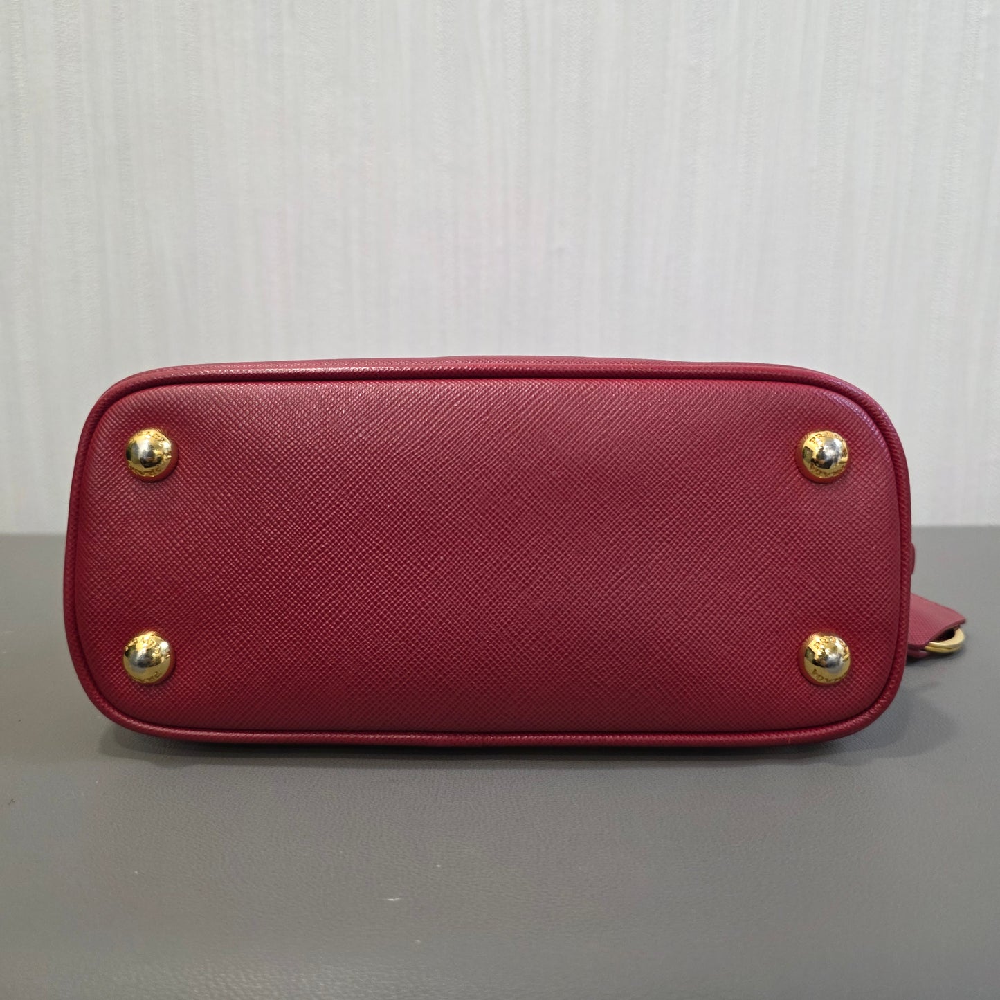 PRADA Mini Saffiano Leather 2WAY Shoulder Bag Pink [Pre-Owned]