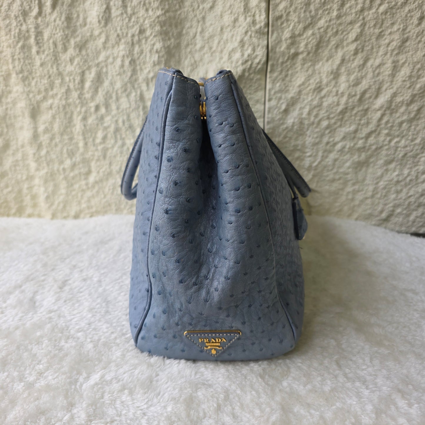 Prada Galleria 鸵鸟皮中号包[二手]