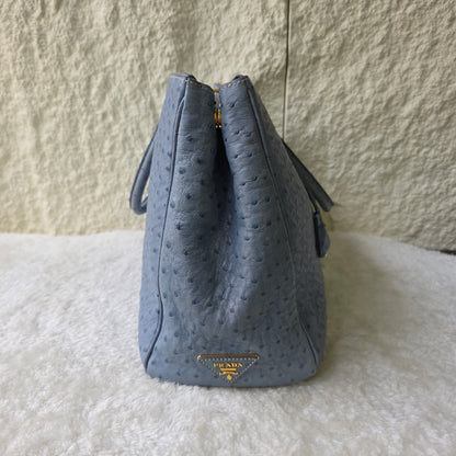 Prada Galleria 鸵鸟皮中号包[二手]