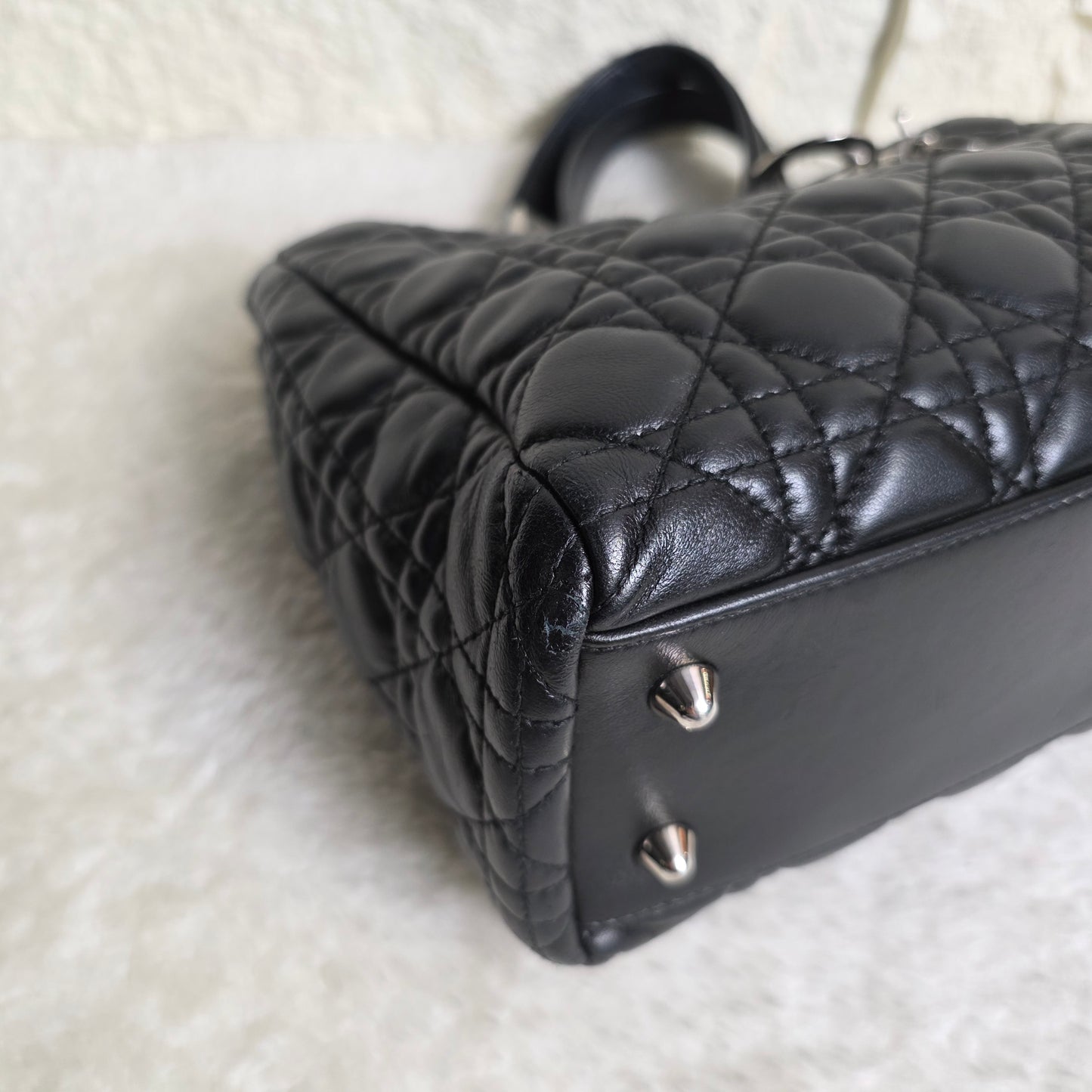 CHRISTIAN DIOR Lady Dior Cannage Chain Shoulder Bag [Pre-Owned]