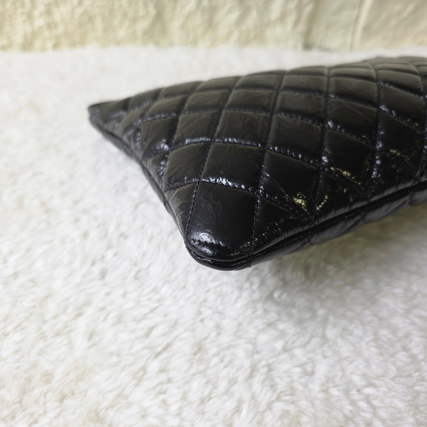シャネル マトラッセボーイシャネル ラムスキン クラッチバッグ【中古】