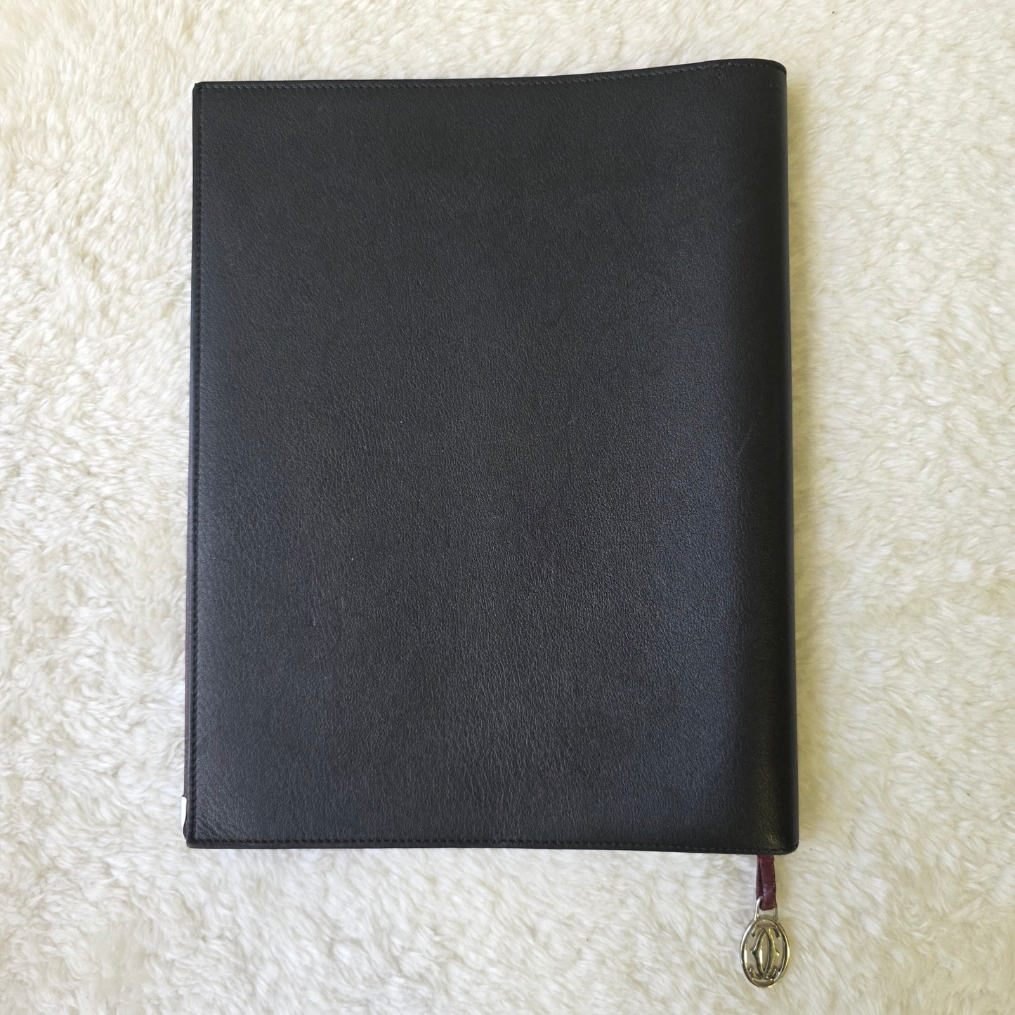 Cartier Leather Agenda Black [Pre-Owned]