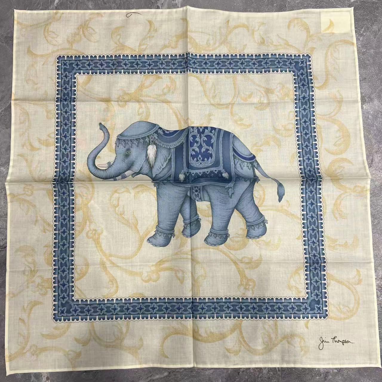 Jim Thompson Cotton Handkerchief White [Pre-Owned]