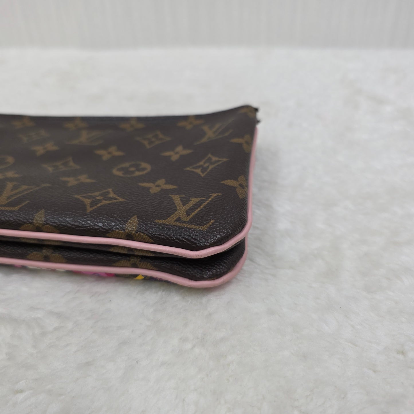 LOUIS VUITTON Monogram Vivienne Double Zip Pochette Mini Shoulder Handbag [Pre-Owned]