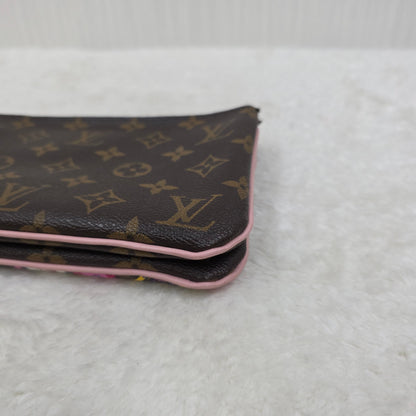 LOUIS VUITTON Monogram Vivienne Double Zip Pochette Mini Shoulder Handbag [Pre-Owned]