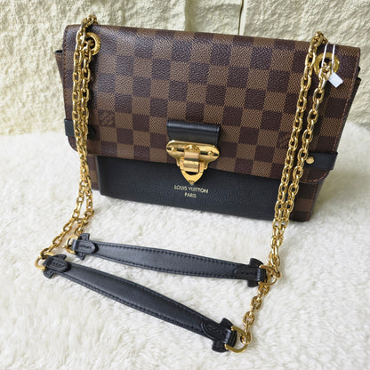 Louis Vuitton Damier Vavin 小号棕色手提包 [二手]