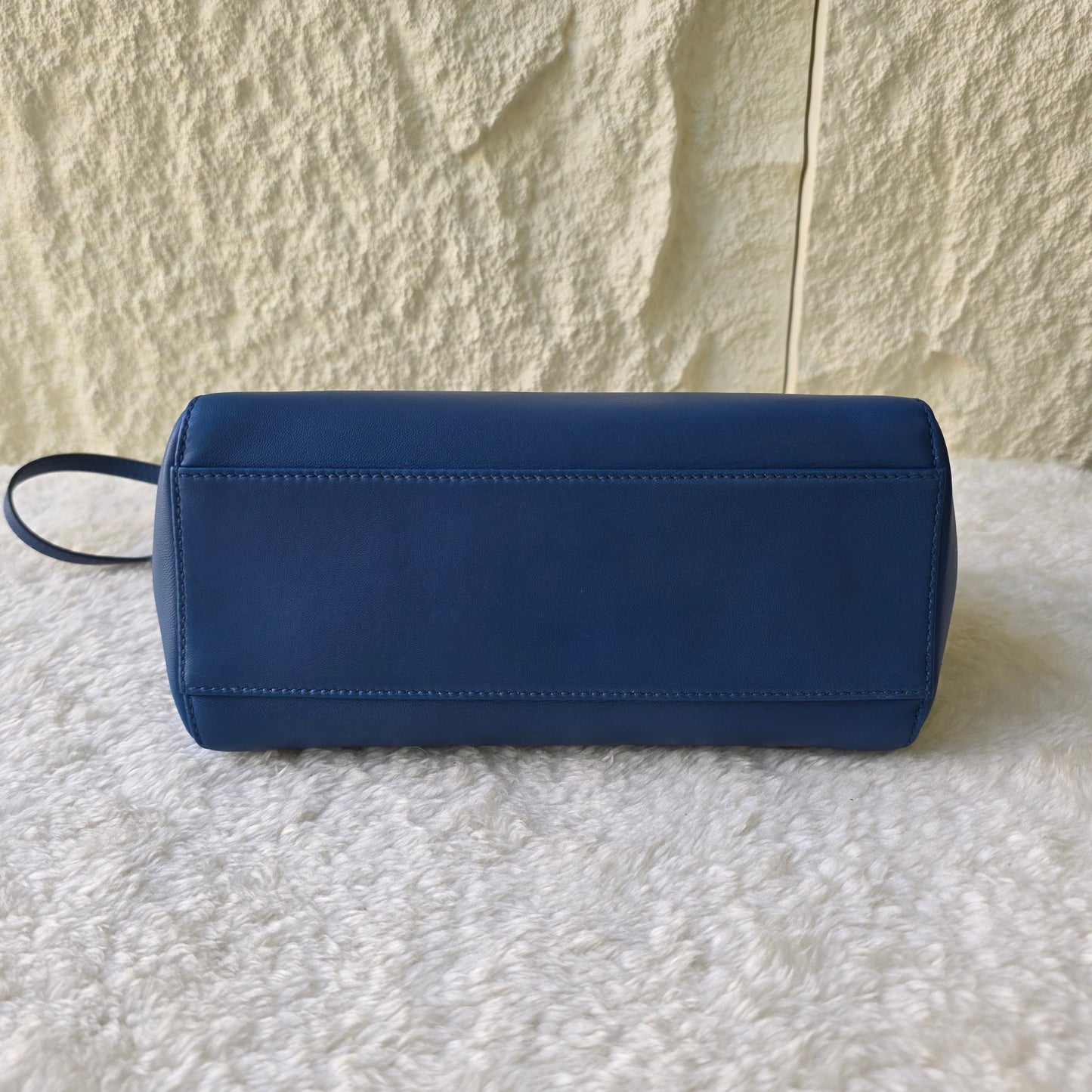 Fendi Mini Peekaboo Handbag in Blue and Pink with Gold Hardware[Pre-Owned]