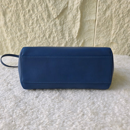 Fendi Mini Peekaboo Handbag in Blue and Pink with Gold Hardware[Pre-Owned]