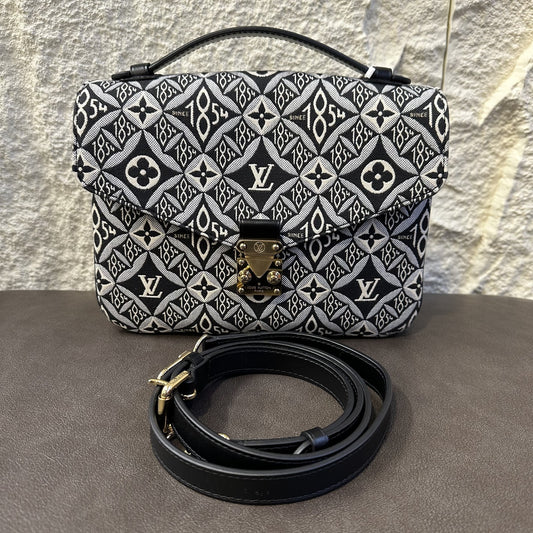LOUIS VUITTON Pochette Métis MM M57272 Since 1854 Monogram Jacquard Handbag [Pre-Owned]