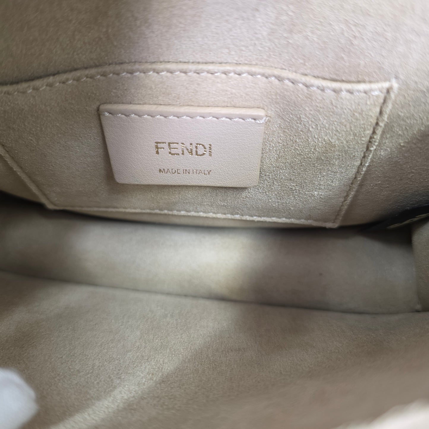 FENDI Mini 2-Way Canai Leather Chain Shoulder Handbag [Pre-Owned]
