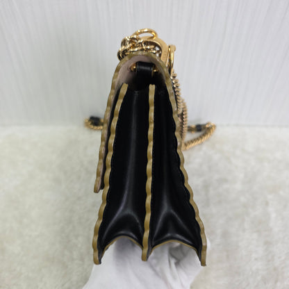 FENDI Mini 2-Way Canai Leather Chain Shoulder Handbag [Pre-Owned]