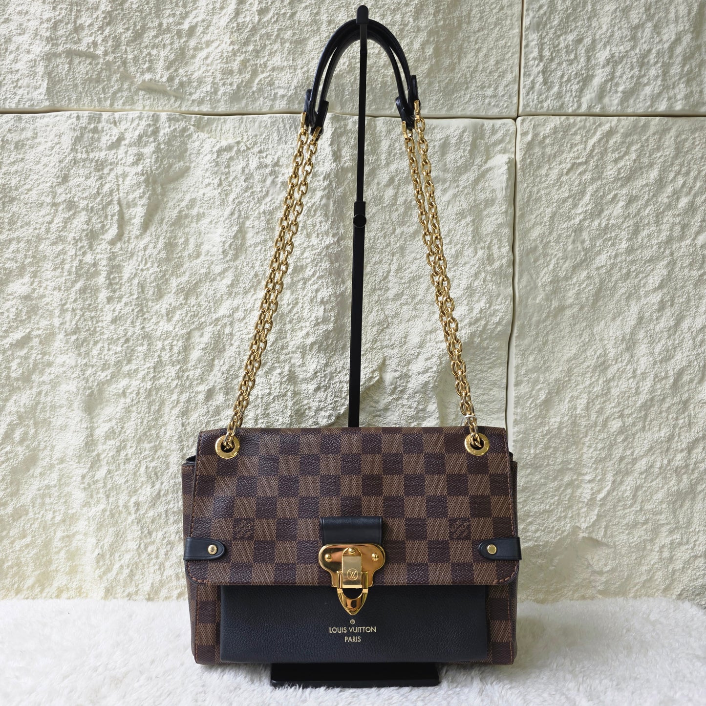 Louis Vuitton Damier Vavin 小号棕色手提包 [二手]
