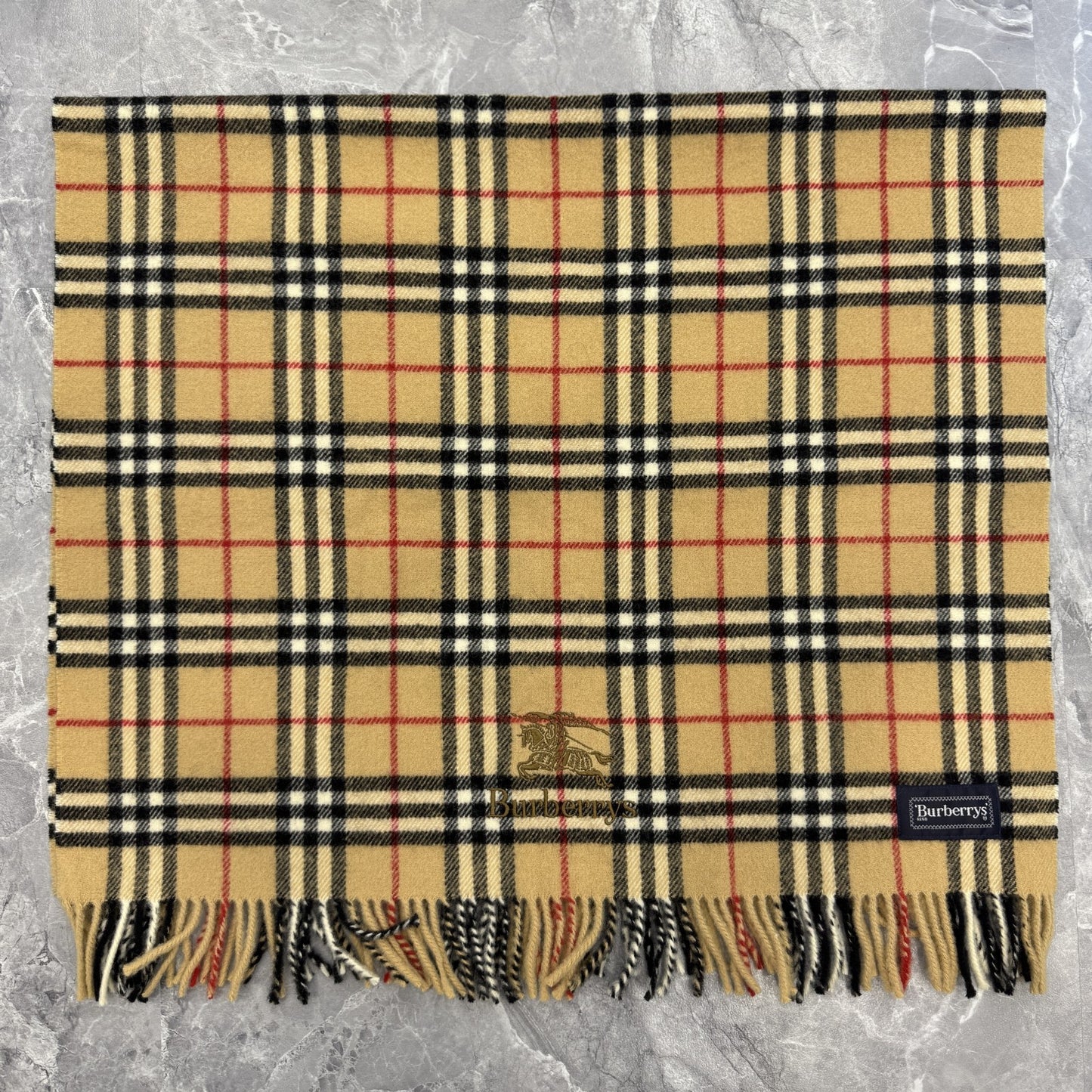 バーバリー ウールマフラー【中古】 