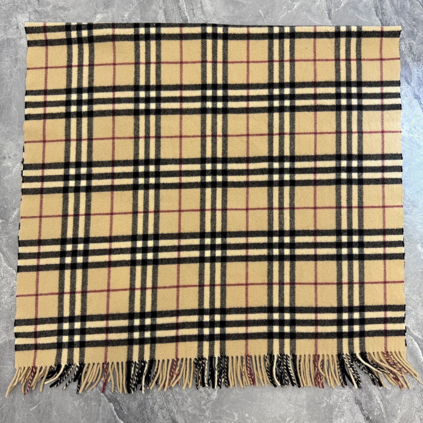 バーバリー ウールマフラー【中古】 