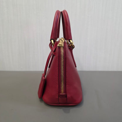 PRADA Mini Saffiano Leather 2WAY Shoulder Bag Pink [Pre-Owned]