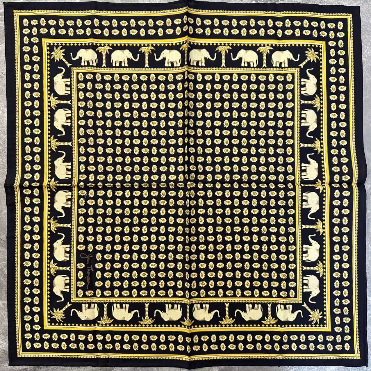 Jim Thompson Cotton Handkerchief Black [Pre-Owned]